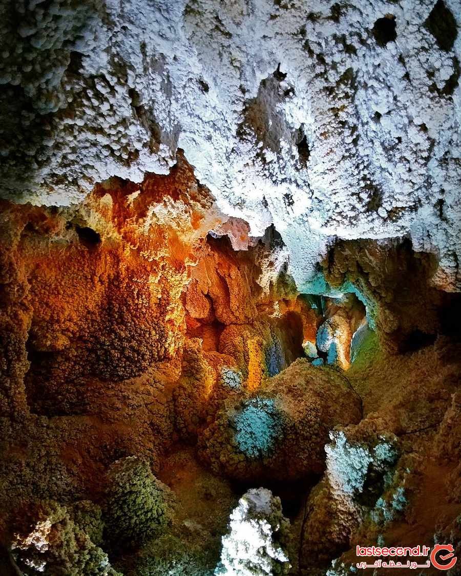 غار نخجیر شگفتی طبیعت دلیجان