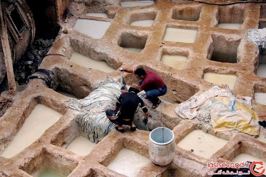 دباغ خانه های باستانی فاس، جاذبه ای دیدنی در مراکش